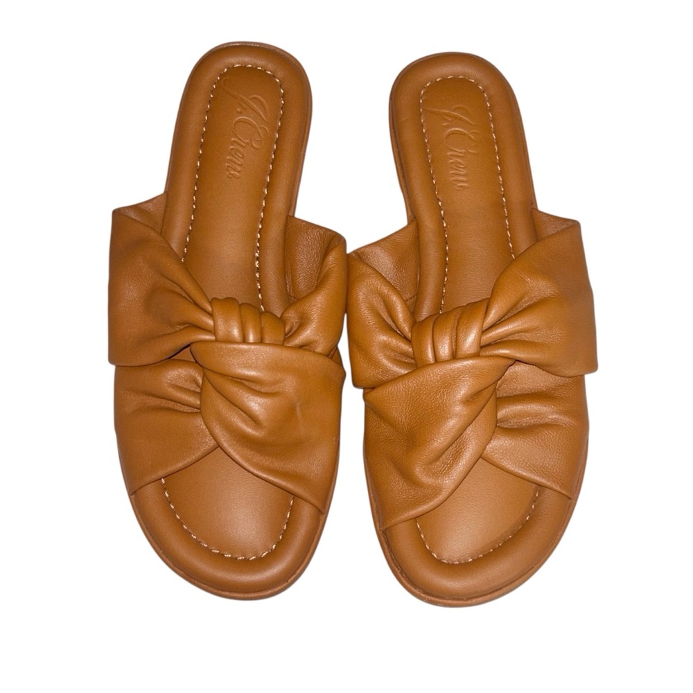 NWOT J. Crew Leather Menorca padded twist-knot sandals in size 7 - Picture 15 of 16